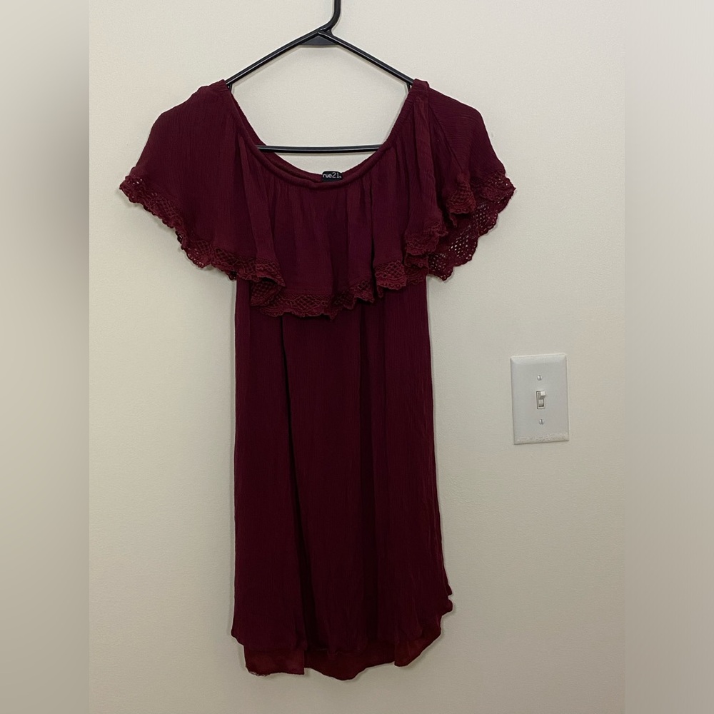 Rue 21 Off the Shoulder Mini Dress size medium